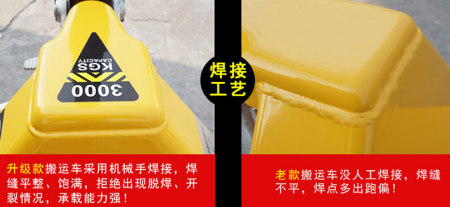 冠航機(jī)械優(yōu)化手動(dòng)液壓搬運(yùn)車焊接工藝